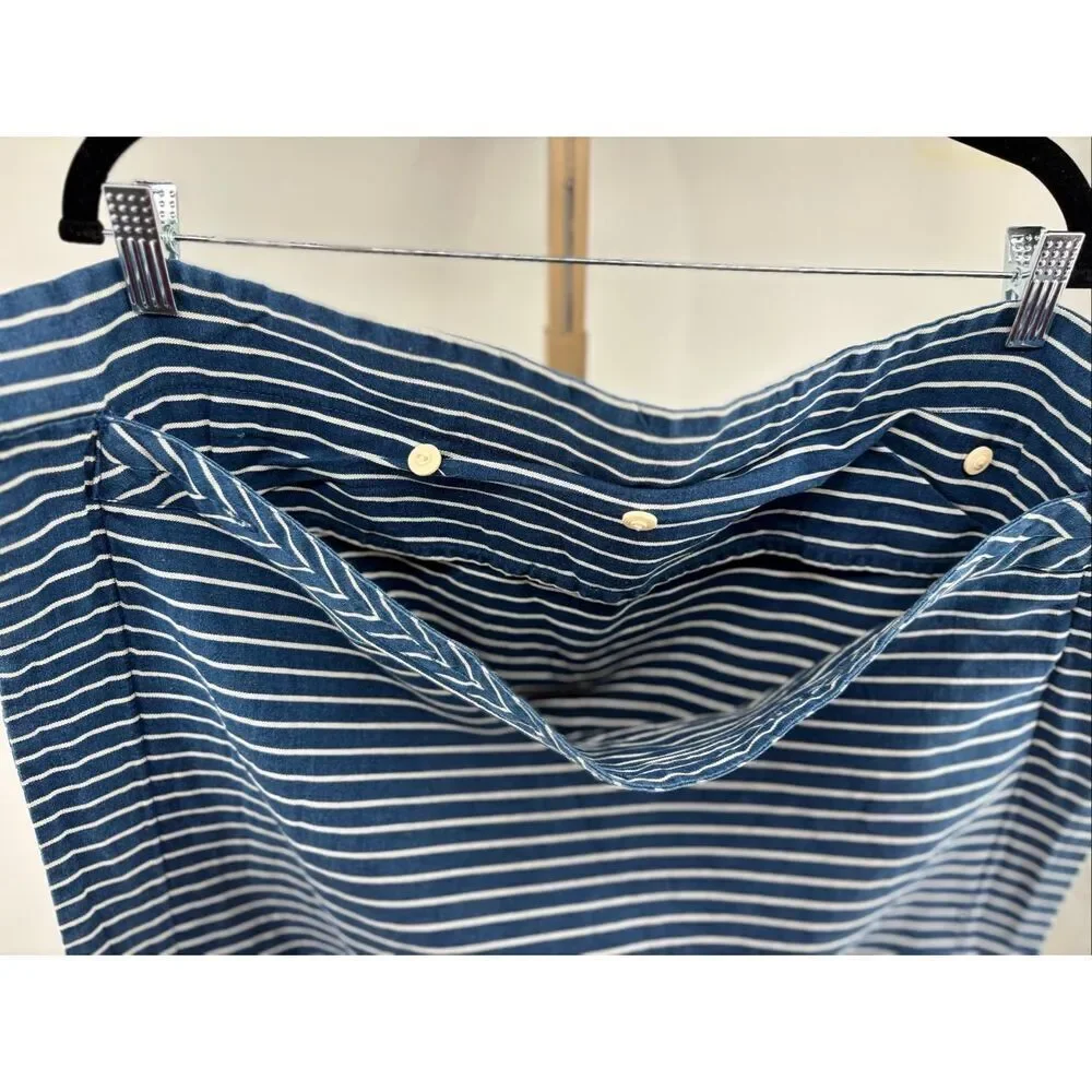 Lauren Ralph Lauren Blue White Stripe Pillowcases Shams Set of 2